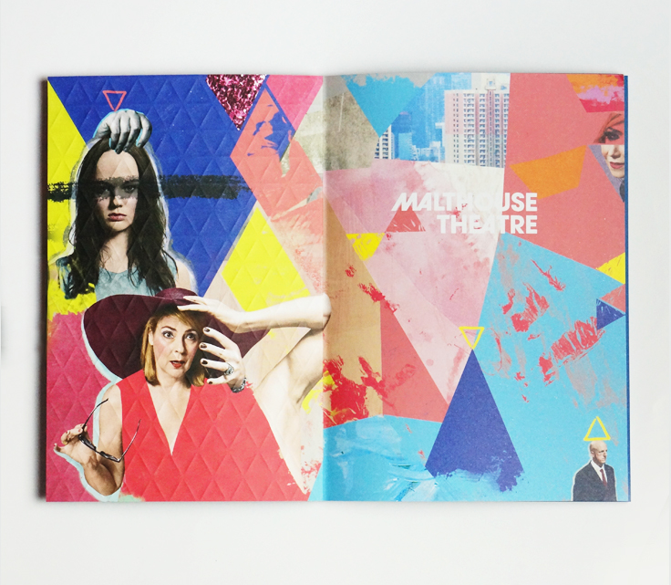 Malthouse Theatre 2015 Season brochure spread.