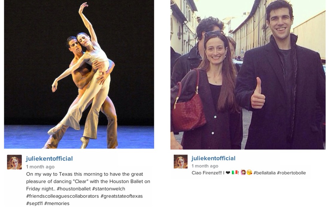 Julie Kent Marcelo Gomes Roberto Bolle instagram